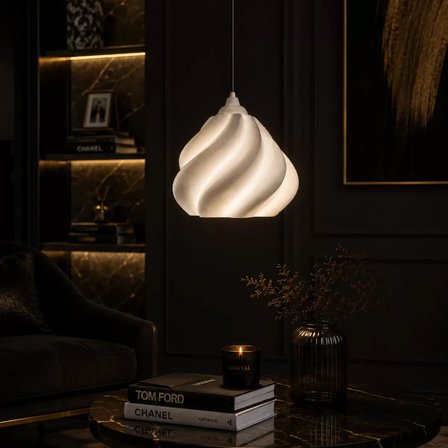 Pumpkin Tekli̇ Sarkıt Avi̇ze Yatak Odasi Avize – Salon ve Mutfak Aydınlatması 22 X 37 CM Beyaz Askı