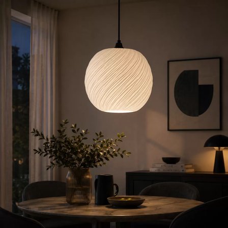 Still Sarkıt Avize Salon Mutfak Yatak Odası Aydınlatması 62 CM Beyaz