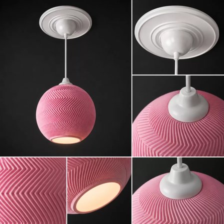 Sarkıt Avi̇ze Çocuk Odası Mutfak Salon Aydınlatması 14 X 15 CM Pembe