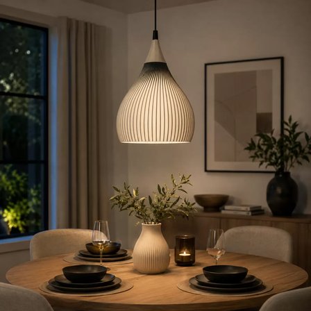 Sarkıt Avize Şapkalı Klasik – Salon Aydınlatması 22 X 20 CM