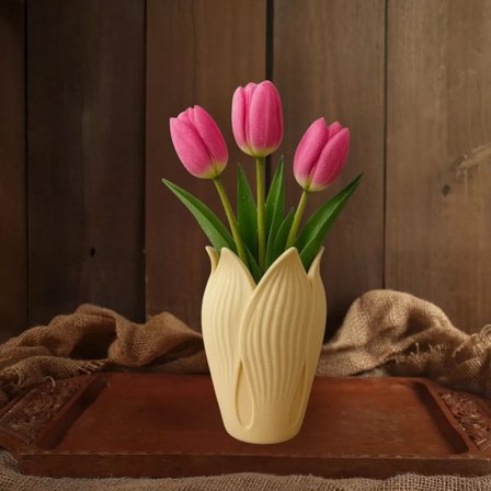 Lotus 3D Dekorati̇f Vazo 18 cm Kem