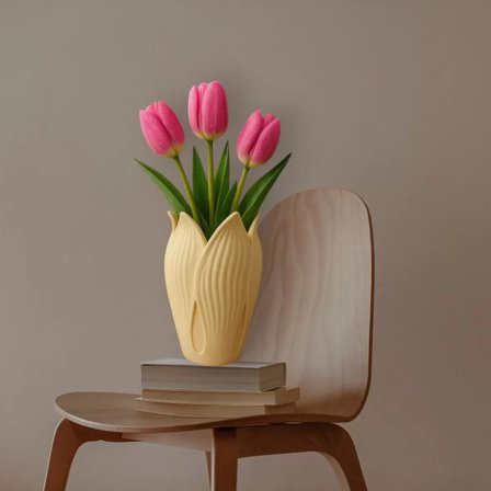 Lotus 3D Dekorati̇f Vazo 18 cm Kem