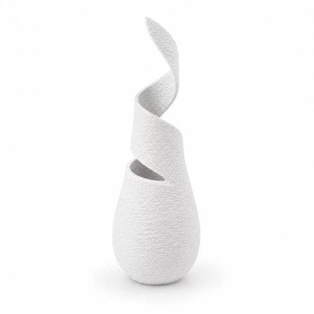 Sarmal Beton Dekorati̇f Vazo 3D Beyaz