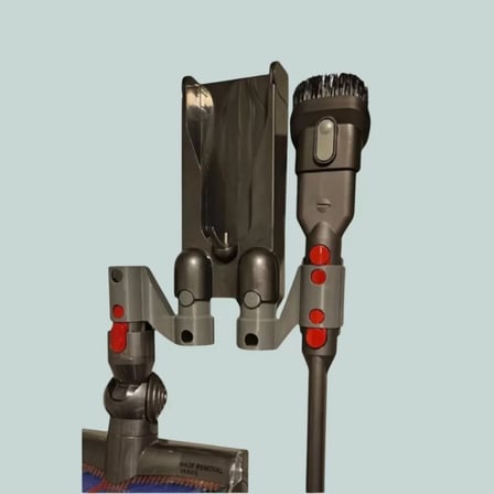 3D Yazıcı Üretimi Süpürge Aparatı Düzenleyici Duvar Askısı
