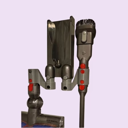 3D Yazıcı Üretimi Süpürge Aparatı Düzenleyici Duvar Askısı
