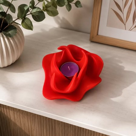 3D Mumluk Kırmızı