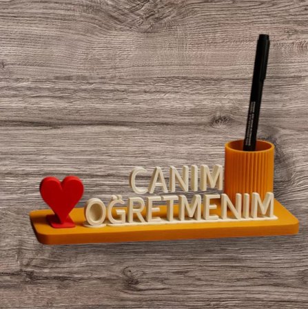 Öğretmenler Günü Özel Masaüstü İsi̇mli̇k Kalemli̇k Kalemlik – Ofis ve Masaüstü İçin Dekoratif Ürün