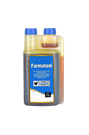 FARMATOM Vitamin Kanatlı Hayvan Vitamini 1 Litre - Kuşlar Için Vitamin