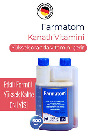 Munich Vet 2li Set Kuşlar Için Farmatom Vitamin + Alfamin Ishal Seti (500 Ml)