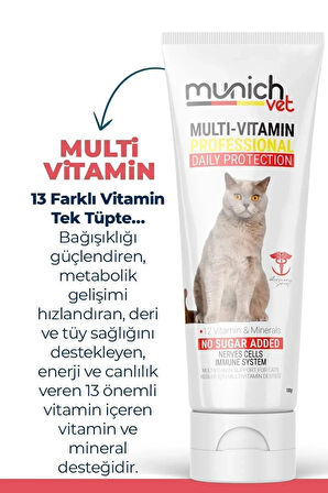 Munich Vet Multi Vitamin Kedi Macunu Multi Pasta (Memnuniyet Garantili) (100 GR)