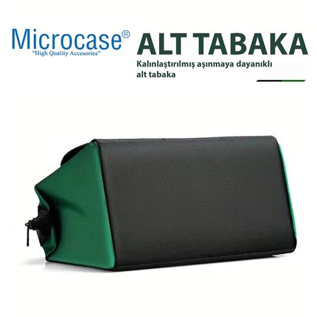 Microcase Çok Bölmeli Su Geçirmez El Tutacaklı Takım ve Hırdavat Çantası - AL5558 - YEŞİL