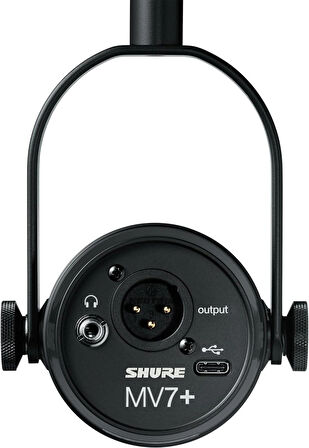 Shure MV7+ Siyah Podcast Mikrofonu - Türkiye Resmi Garantili