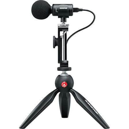 Shure MV88+ Telefon Kayıt Mikrofonu, Dijital Video Kit- Shure TR Garantili