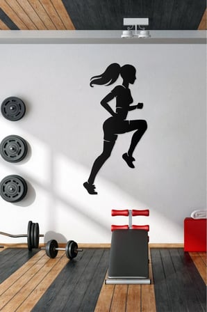 Dekoratif Metal Duvar Tablosu Fitness GYM ve Spor Salonlarına Özel Tasarım
