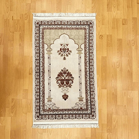 Harem-i Şerif Motifli İpek Seccade