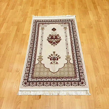 Harem-i Şerif Motifli İpek Seccade