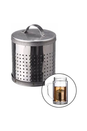 4 Adet Büyük Metal Çay Süzgeci – Paslanmaz Çelik Kapaklı Tasarım Geniş Hazne Kupaya Ve Demliğe Uyumlu Tea Strainer