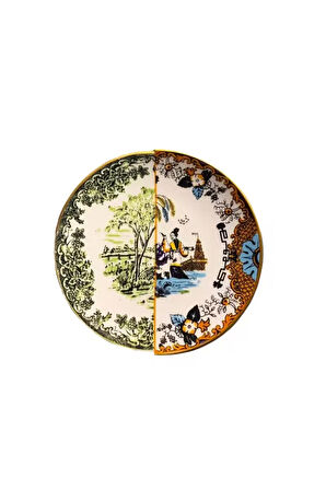 İki Desenli Serenat 6'lı Servis Tabağı