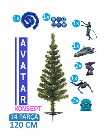 Avatar Konsept 120 CM Yılbaşı Ağacı Seti