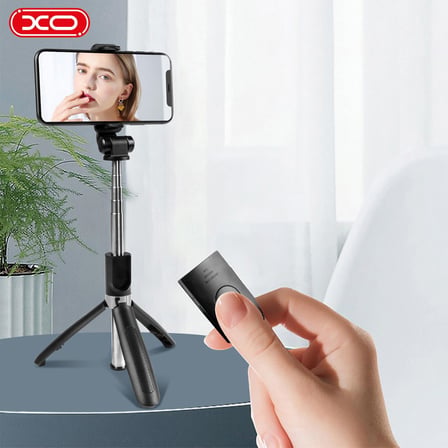 Premium Cep Tutucu Stand Aparat Taşınabilir Stant SS08 Bluetooth Kumandalı Tripod Selfie Çubuğu