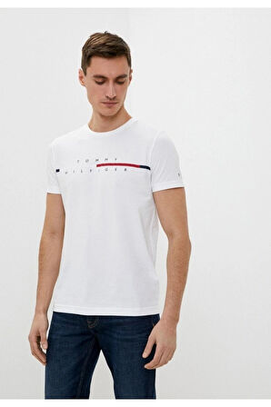 Tommy Hilfıger Corp Split Logo Regular Fit T-Shirt
