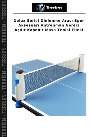 Delux Serisi Dinlenme Aracı Spor Aksesuarı Antrenman Gereci Açılır Kapanır Masa Tenisi Filesi