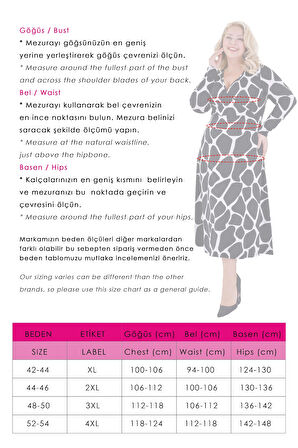 Kadın Siyah Beyaz Taş Desen Kruvaze Yaka Büyük Beden Esnek Maxi Elbise