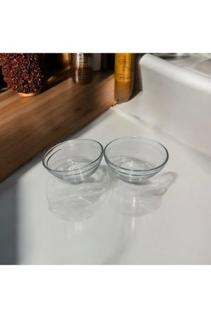 İkili Set Cam Kase Noodle Kasesi Bowl Kase (Mama Kabımızla Uyumludur)