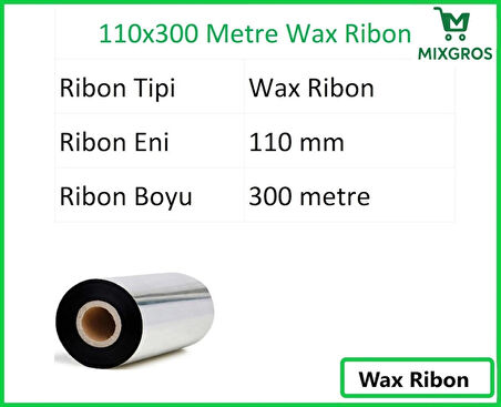 110x300 Metre Wax Ribon 1 Adet