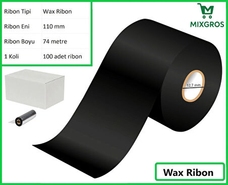 110x74 Metre Wax Ribon 100 Adet