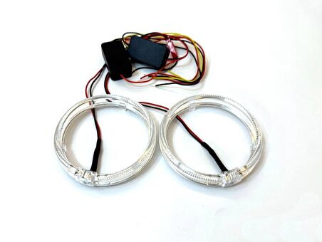 Angel Halka CREE Chipset 95mm Beyaz Turuncu Sinyal Modlu