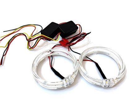 Angel Halka CREE Chipset 85mm Beyaz Turuncu Sinyal Modlu