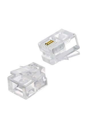 MN6 MX508 rj11 jack-1000 Adet-6P/2C-ABS/Telefon SOKETİ-RJ11 Konnektör