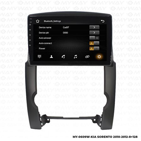 Araç Multimedya Kia Sorento Android 12 Carplay 4Gb Ram + 64Gb Hdd 2010-2012 Navigasyon Ekran MYW