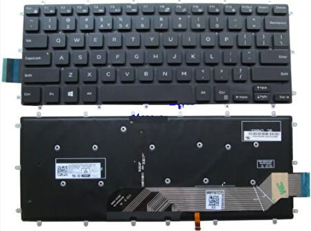 Dell Uyumlu P78g001 Klavye Tuş Takımı Siyah Türkçe Led'li