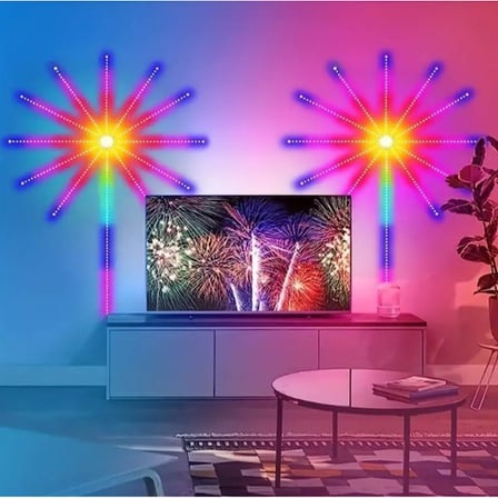 Özel Üretim RGB Şerit LED İç Mekan Palmiye Model Dekoratif Lamba