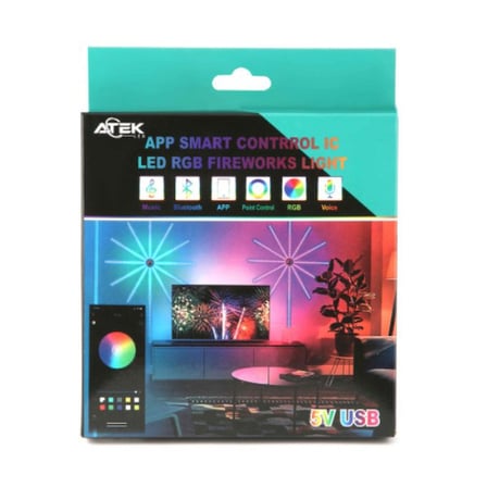 Özel Üretim RGB Şerit LED İç Mekan Palmiye Model Dekoratif Lamba