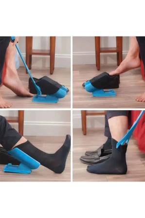 5 Adet Çorap Giyme Ve Çıkarma Aparatı – Plastik Portatif Sökülebilir Tasarım, Tek Elle Kullanım, Çorabı Yardımcısı Sock Aid Sock Helper