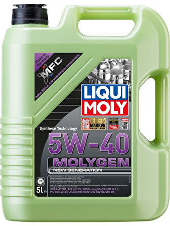 LIQUI MOLY Molygen New Generation 5W-40 5 Litre Motor Yağı