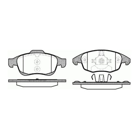 Fren Balatası Ön 5008 09- Partner 08- Partner Tepee 08- / C4 Picasso 06- C4 10- Ds4 11- Ds5 11- Berlingo 08-