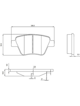 Arka Balata Vw Caddy Golf6 Jetta A3 Octavıa-Superb 2010-  5K0698451 - 5K0698451A - 2K5698451