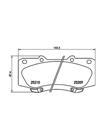 EBC DPX2054 Fren Balata Takımı Ön Sımlı Hilux Vigo 2011- 044650K240