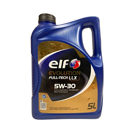 5W30 Elf Evolution Fulltech Llx 5W30 5 Lt Fully Synthetic Dpf