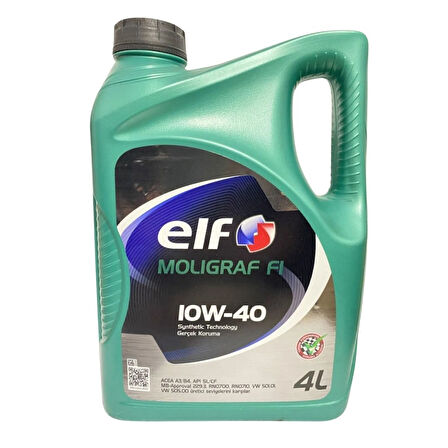 5W-40 Elf 4Lt. Molıgraf Fı Synthetıc Tecnology Motor Yağı