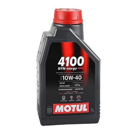 Motul 4100 Syn-Nergy Spec 10W-40 Motor Yağı 1Lt.