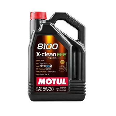 Motul 8100 X-Clean Efe Sae 5W-30 ( Tam Sentetik ) 4Lt.