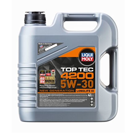 Motor Yağı Top Tec 4200 New Gen 5W-30 4 Litre