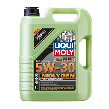 5W30 Motor Yağı Molygen New Generation 5 Litre Liqui Moly