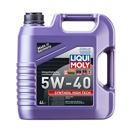 5W40 Motor Yağı Synthoil High Tech 5 Litre Liqui Moly