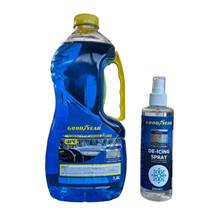 Goodyear Kışlık Araç Bakım Seti (Cam Suyu 1.8L + Buz Çözücü)
